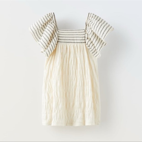 Zara Kids Striped Combination Dress 5-6y NWT - Picture 2 of 3